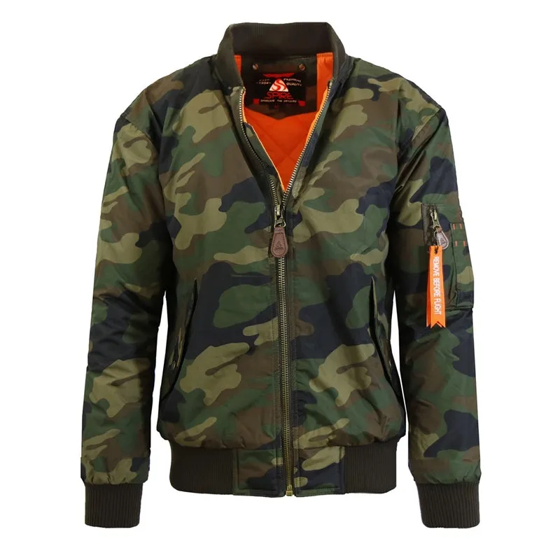 Men's Bomber Flight Jacket in Camo