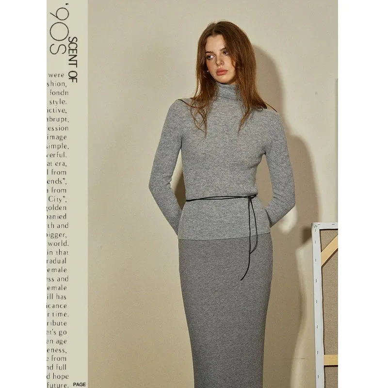 Merino Wool Turtleneck Sweater