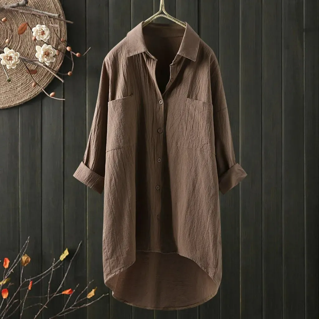 Mertxe® | Long-Sleeved Blouse With A Loose Fit