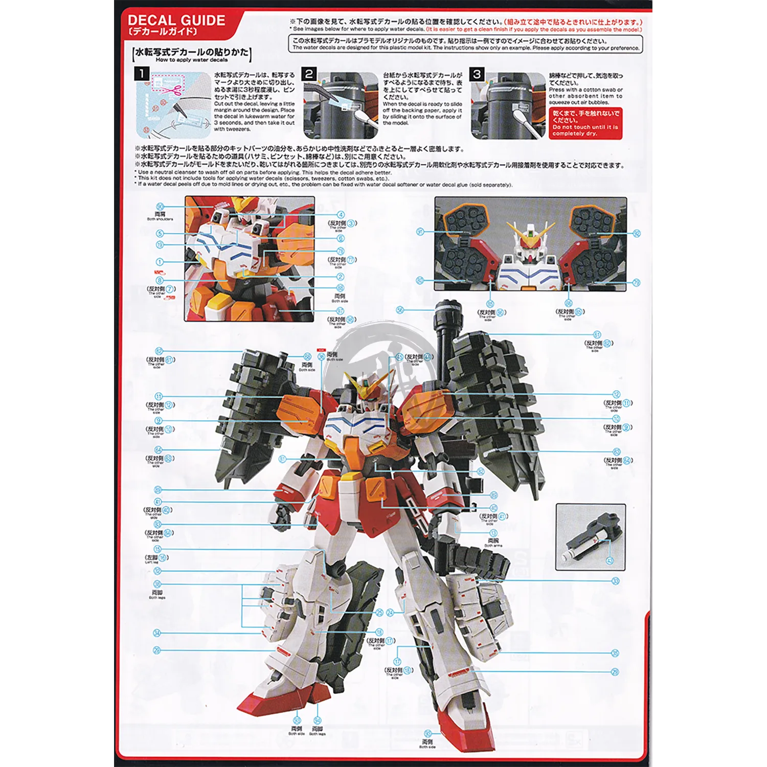 MG Gundam Heavyarms EW [Igel Unit] Waterslide Decals [UV]