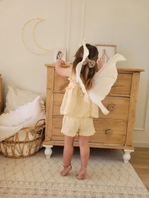 Mila Frill Shorts ~ Buttercream