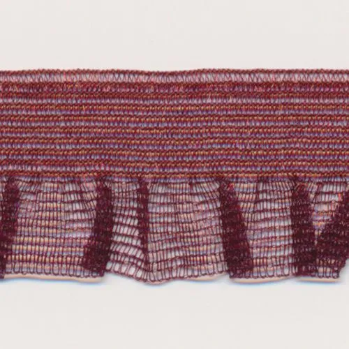 Mist Organdy Frill Stretch #40 Wine