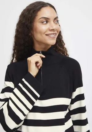 Mmorla Loose Fit V Neck Jumper - Black