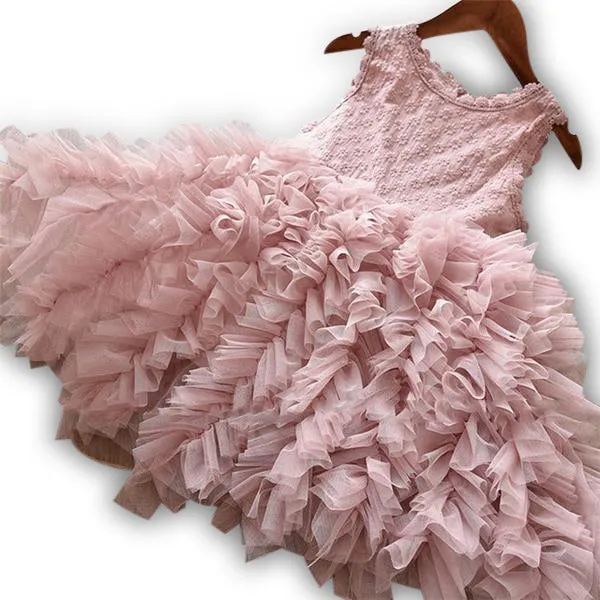 MOF Kids girls fluffy tutu tulle dress