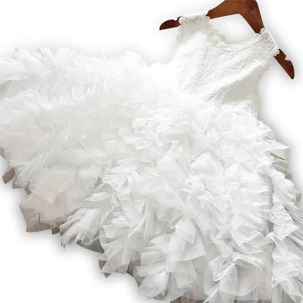 MOF Kids girls fluffy tutu tulle dress