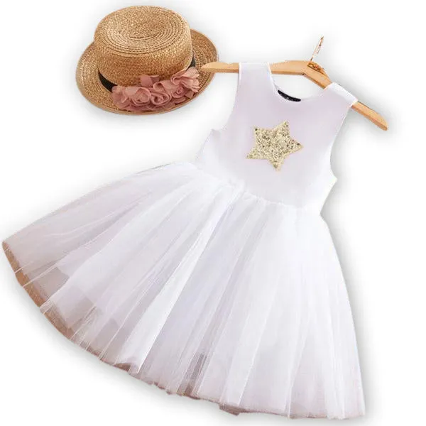 MOF Kids girls fluffy tutu tulle dress