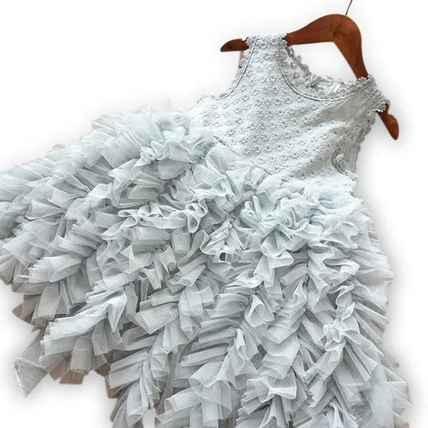 MOF Kids girls fluffy tutu tulle dress