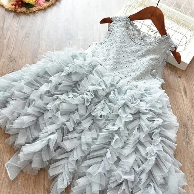 MOF Kids girls fluffy tutu tulle dress