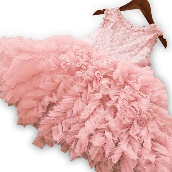 MOF Kids girls fluffy tutu tulle dress