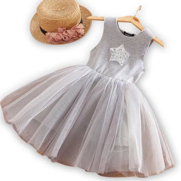 MOF Kids girls fluffy tutu tulle dress