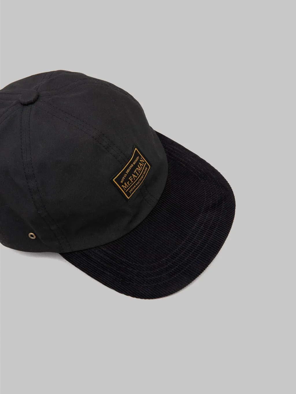 Mr. Fatman Waxed Cotton BB Cap Black