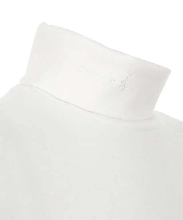 MYCL  Turtleneck Heating T-shirt - White