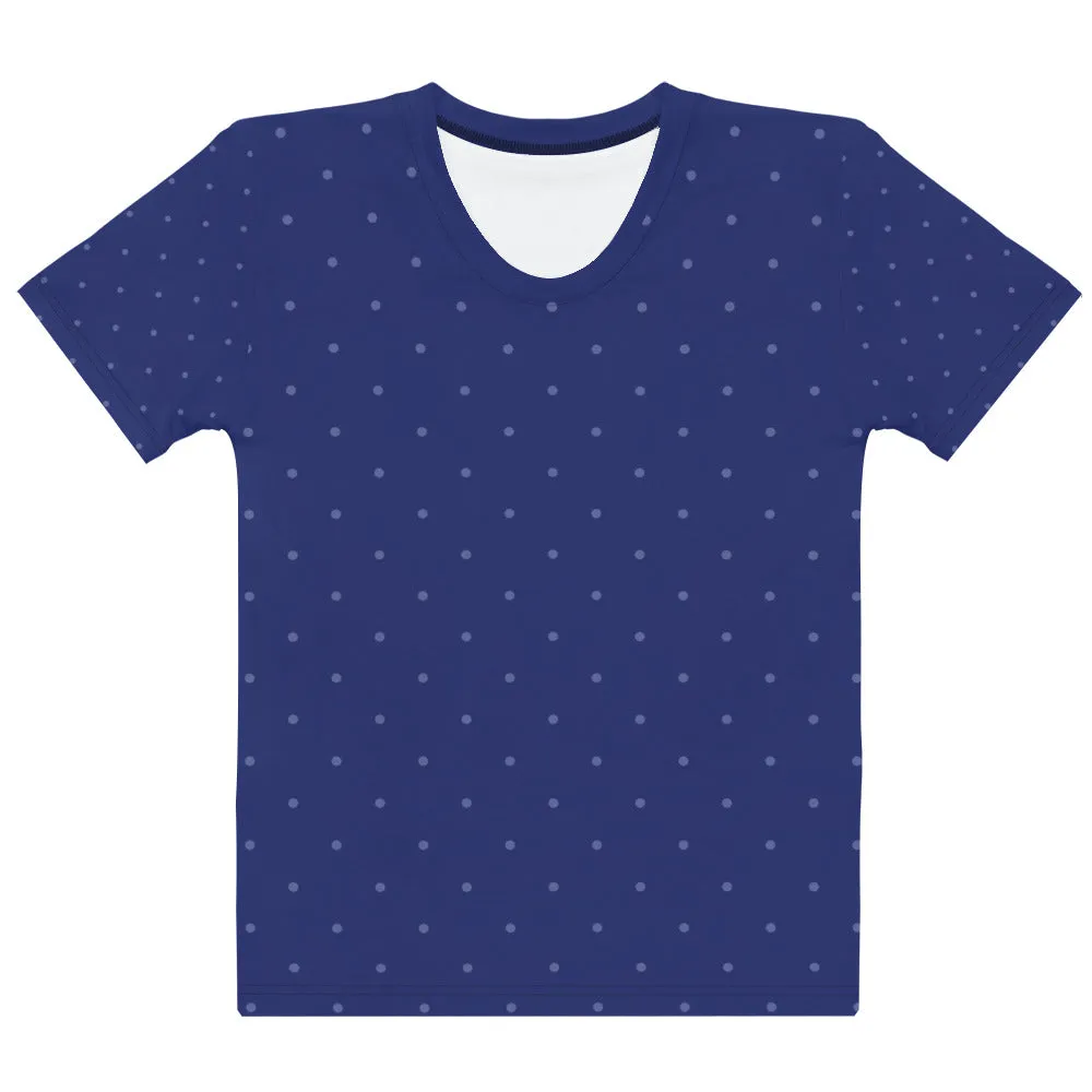 Navy Dots - Sustainably Made Women’s Short Sleeve Tee