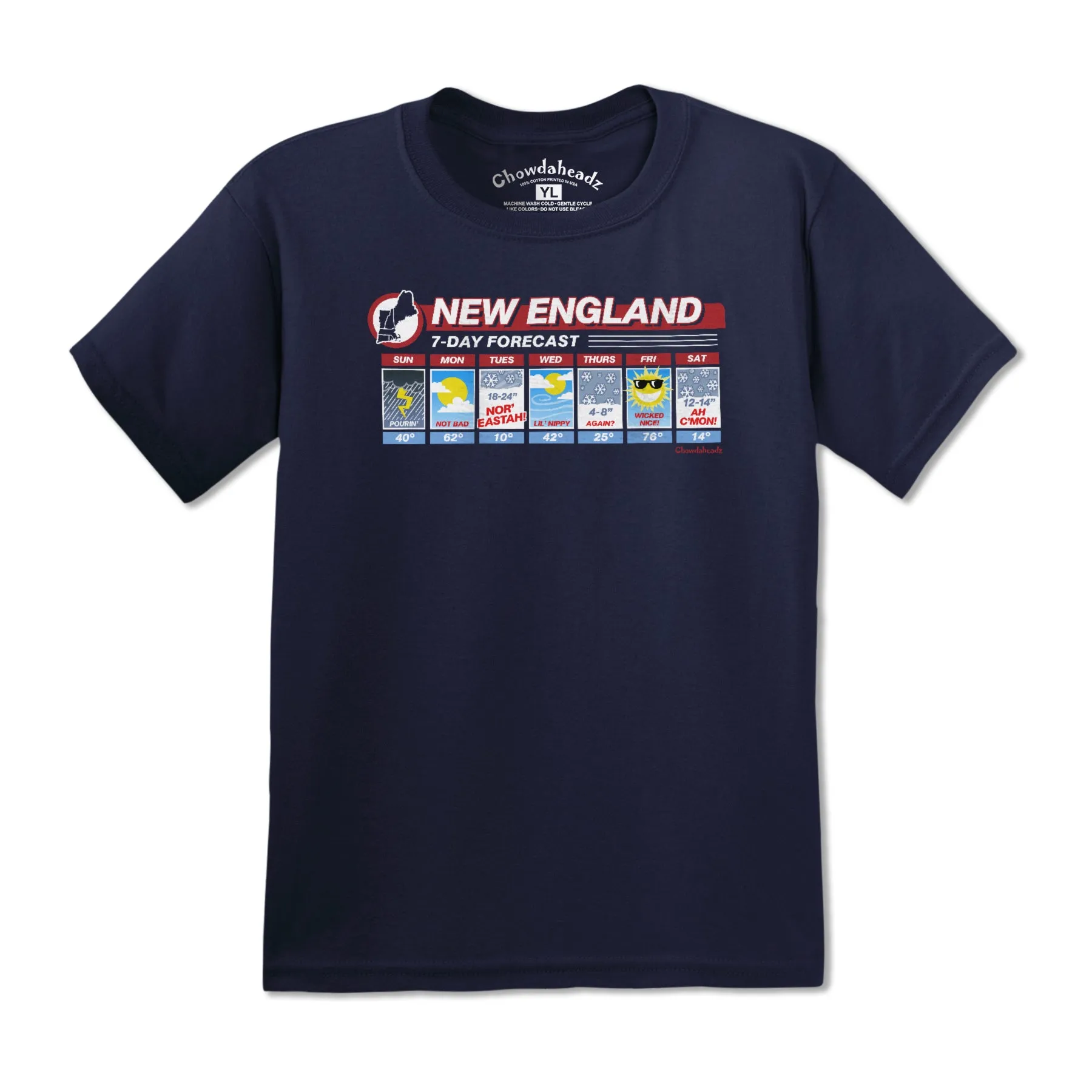 New England Weather Youth T-Shirts