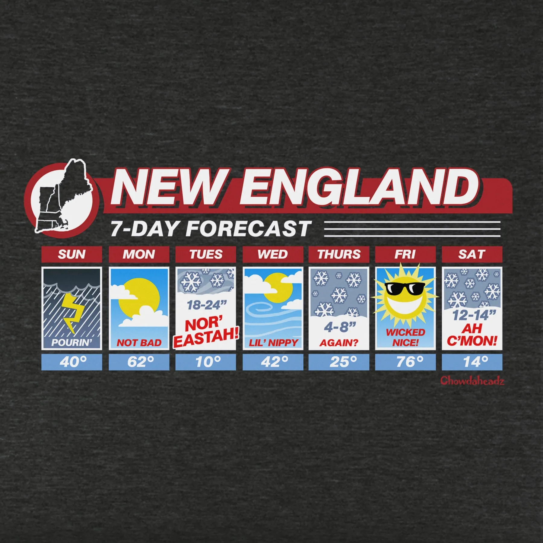 New England Weather Youth T-Shirts