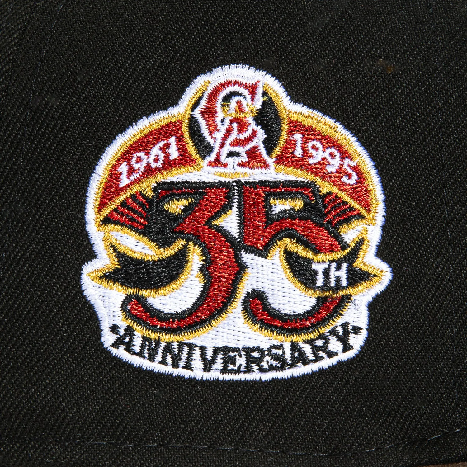 New Era 59Fifty Los Angeles Angels 35th Anniversary Patch Hat - Black, Brown