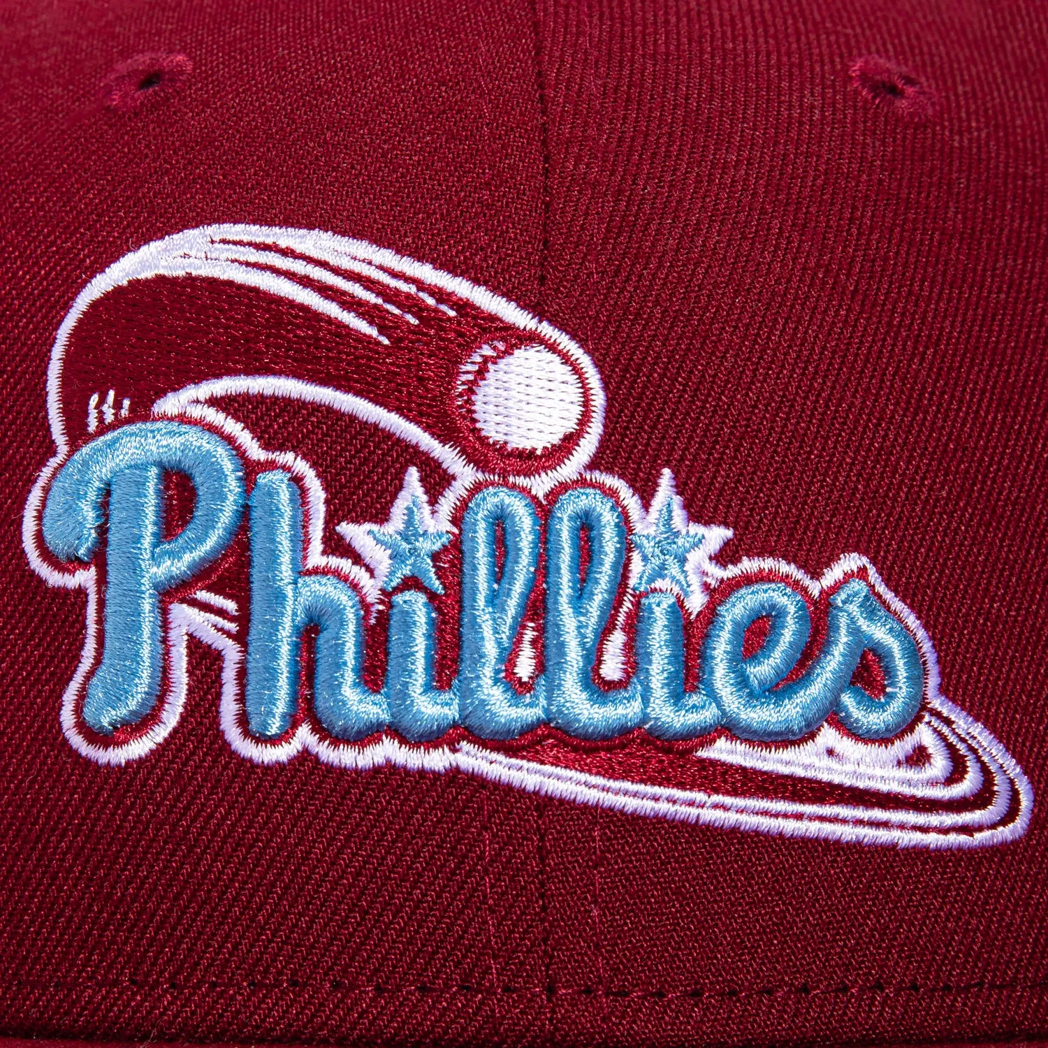 New Era 59Fifty Philadelphia Phillies 100th Anniversary Patch Logo Hat - Cardinal