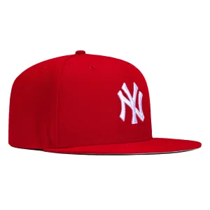 New Era 59Fifty New York Yankees Fitted Hat - Red, White