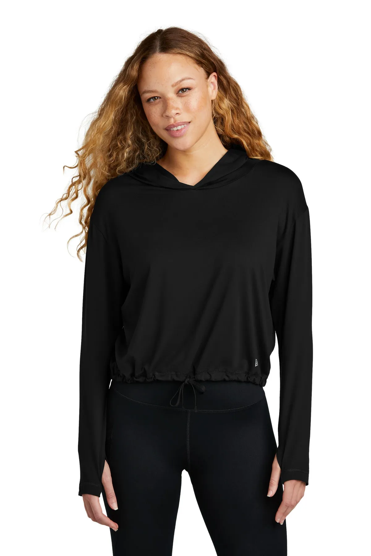 New Era Women's Power Long Sleeve Hoodie LNEA229 Black