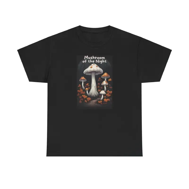 Night Unisex Heavy Cotton Tee with Taped Shoulders