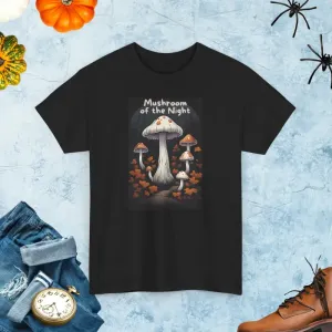 Night Unisex Heavy Cotton Tee with Taped Shoulders