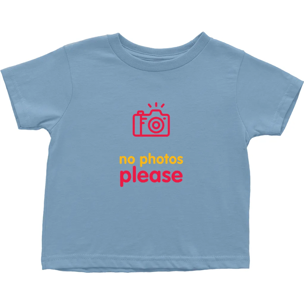 No Photos Toddler T-Shirts (English)