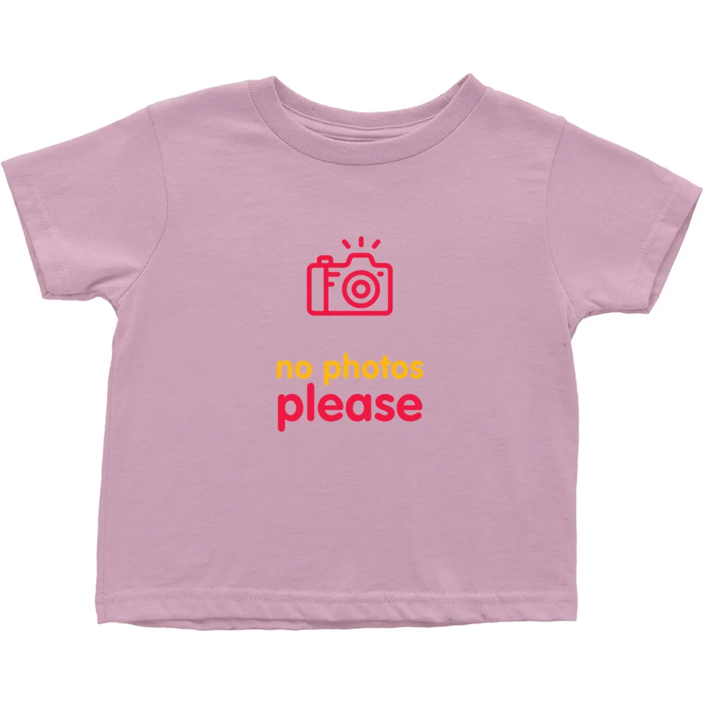 No Photos Toddler T-Shirts (English)