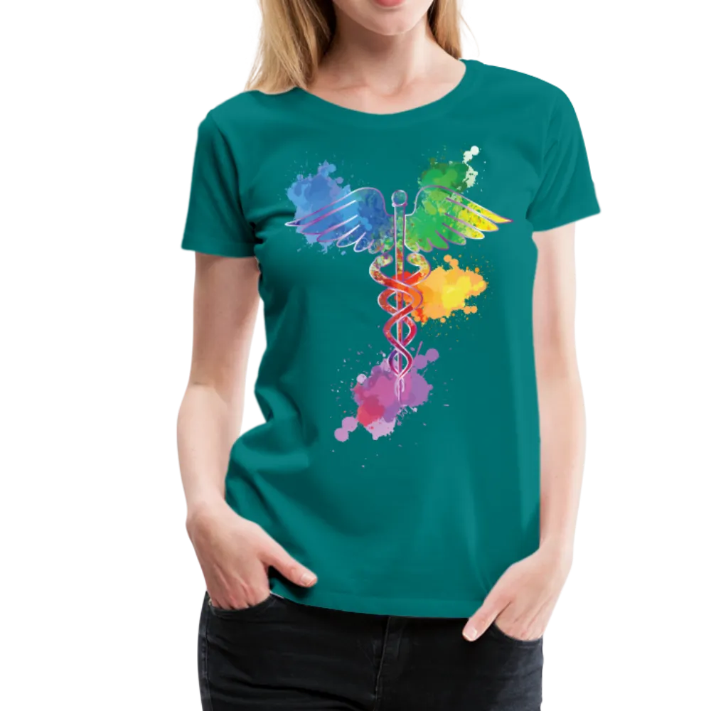 Nurse Caduceus Women’s Premium T-Shirt