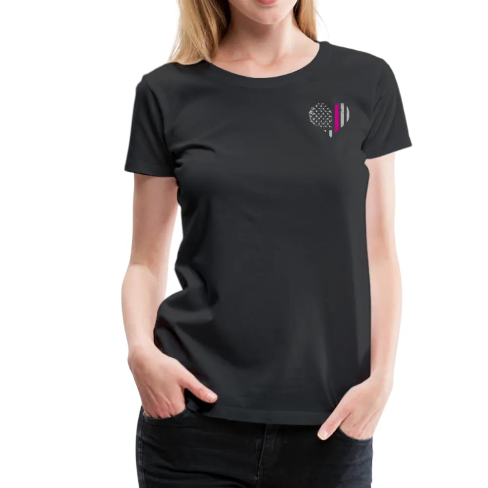 Nurse Flag Heart Flag Front Women’s Premium T-Shirt (CK1818) updated