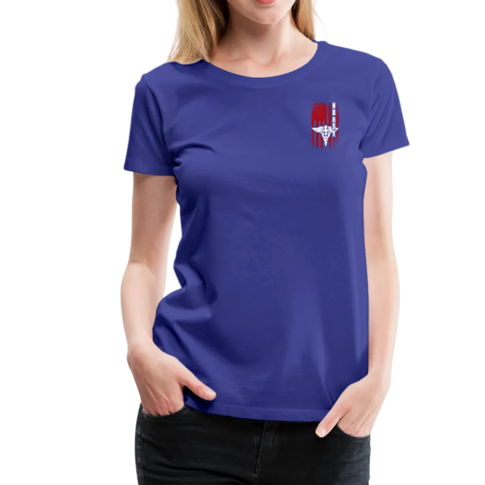 Nurse Flag Red And White Women’s Premium T-Shirt (CK1807)