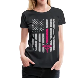 Nurse Flag Women’s Premium T-Shirt (CK1296)