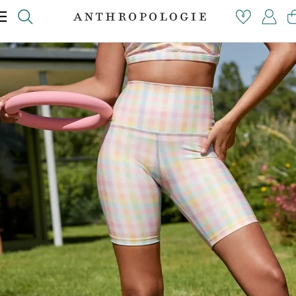 NWT Beyond Yoga Printed High-Waisted Bike Short Small