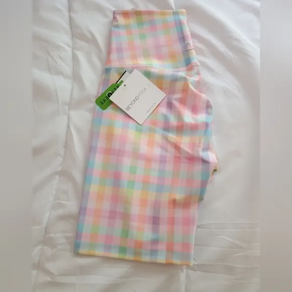 NWT Beyond Yoga Printed High-Waisted Bike Short Small