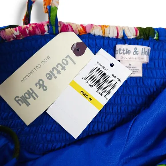 NWT B.O.G. Lottie &amp; Holly Coordinated 2pc Set Crop Top &amp; Skort Sz. M [8-10] Blue