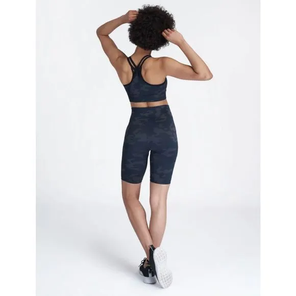 NWT Spanx Look at Me Now Bike Short black camo