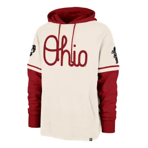 OHIO STATE BUCKEYES VINTAGE TRIFECTA '47 SHORTSTOP PULLOVER HOOD