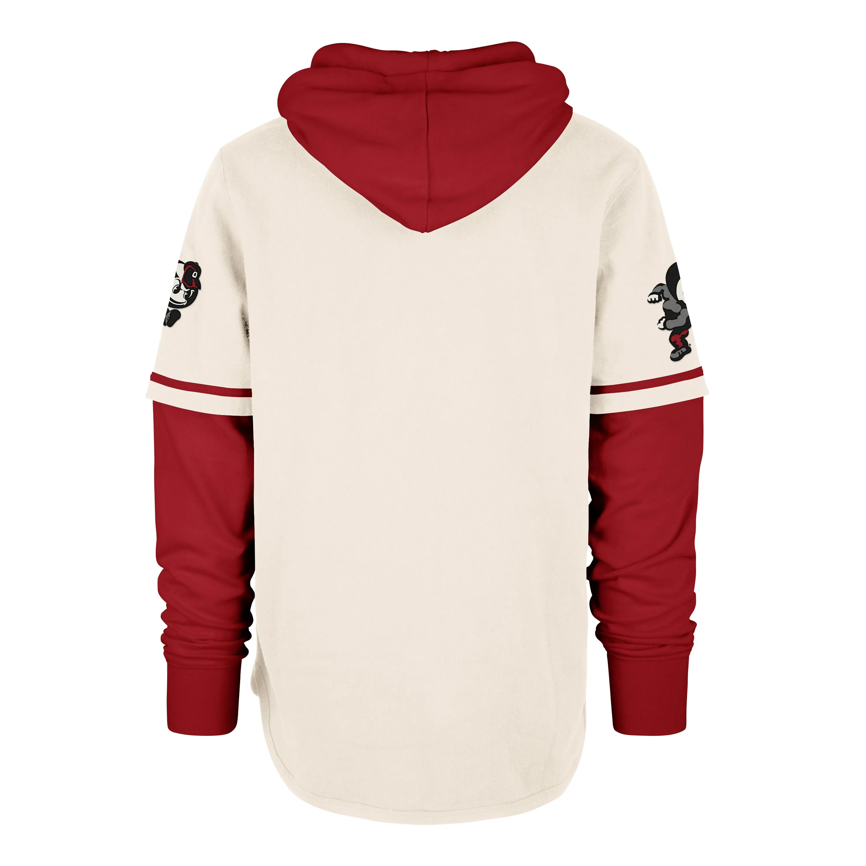 OHIO STATE BUCKEYES VINTAGE TRIFECTA '47 SHORTSTOP PULLOVER HOOD