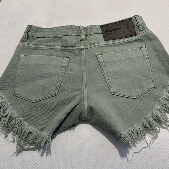 ONE TEASPOON ROLLERS NWT Fade Kahki Size 24 SHORTS!!!
