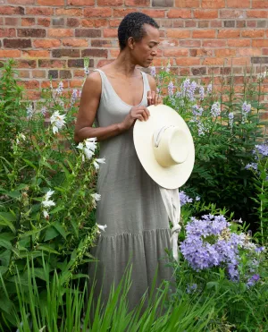 Opal Linen Jersey Dress in Olive
