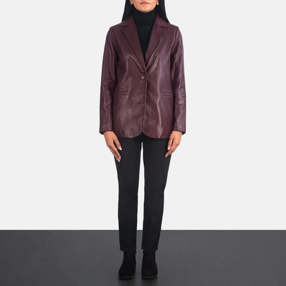 Orderly Classic Leather Blazer