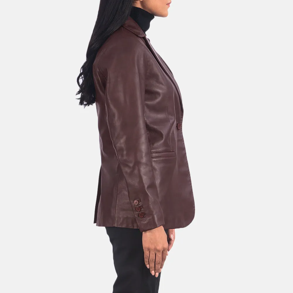 Orderly Classic Leather Blazer