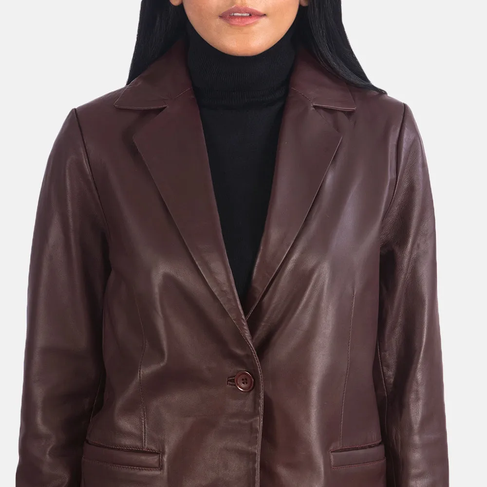 Orderly Classic Leather Blazer