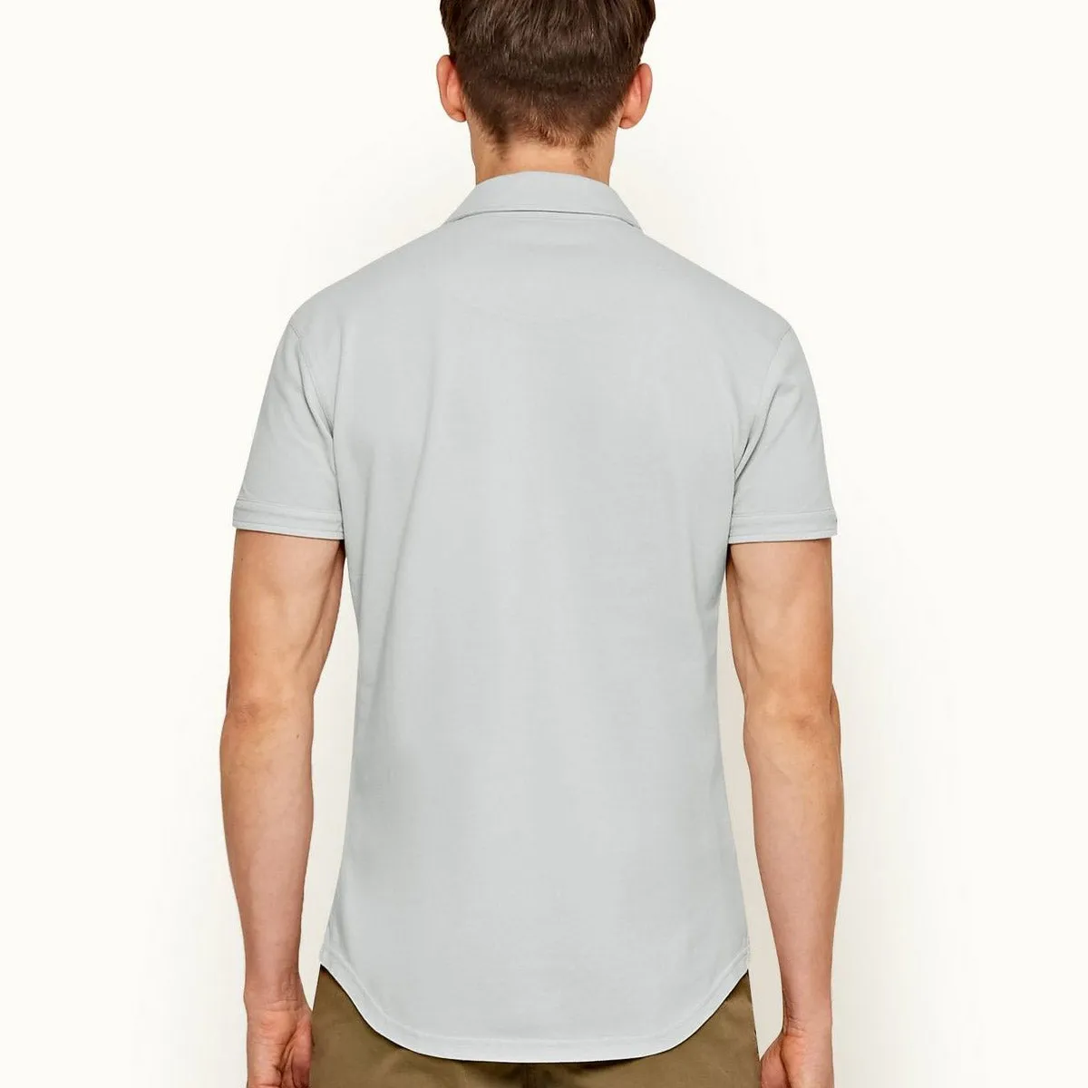 Orlebar Brown - Sebastian Tailored Fit Polo Shirt in Rock Salt