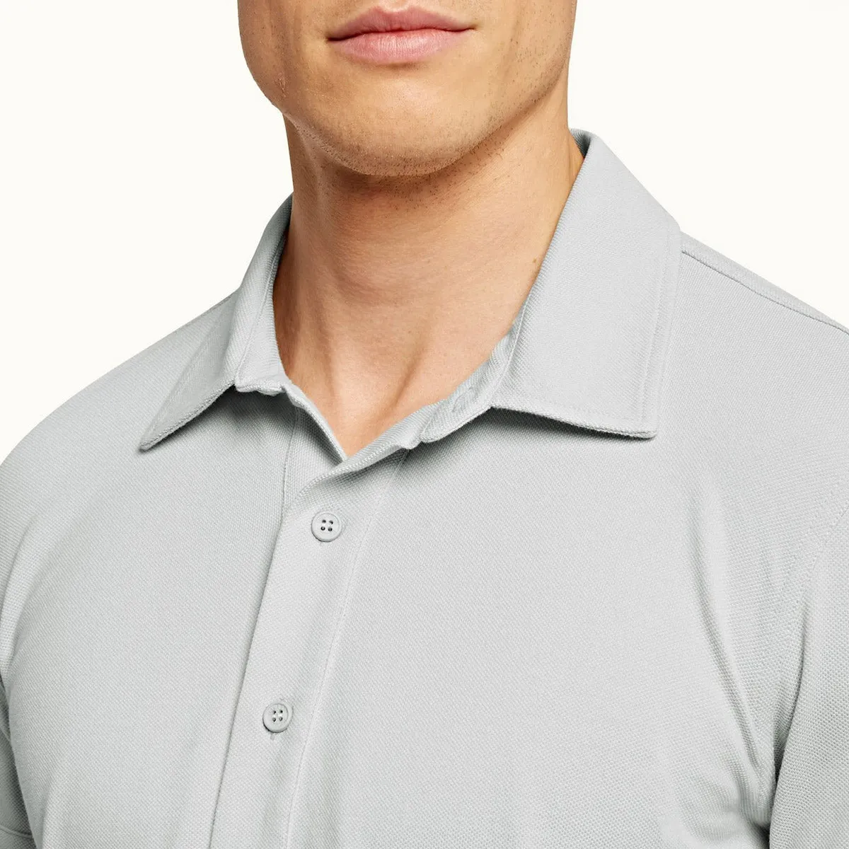 Orlebar Brown - Sebastian Tailored Fit Polo Shirt in Rock Salt