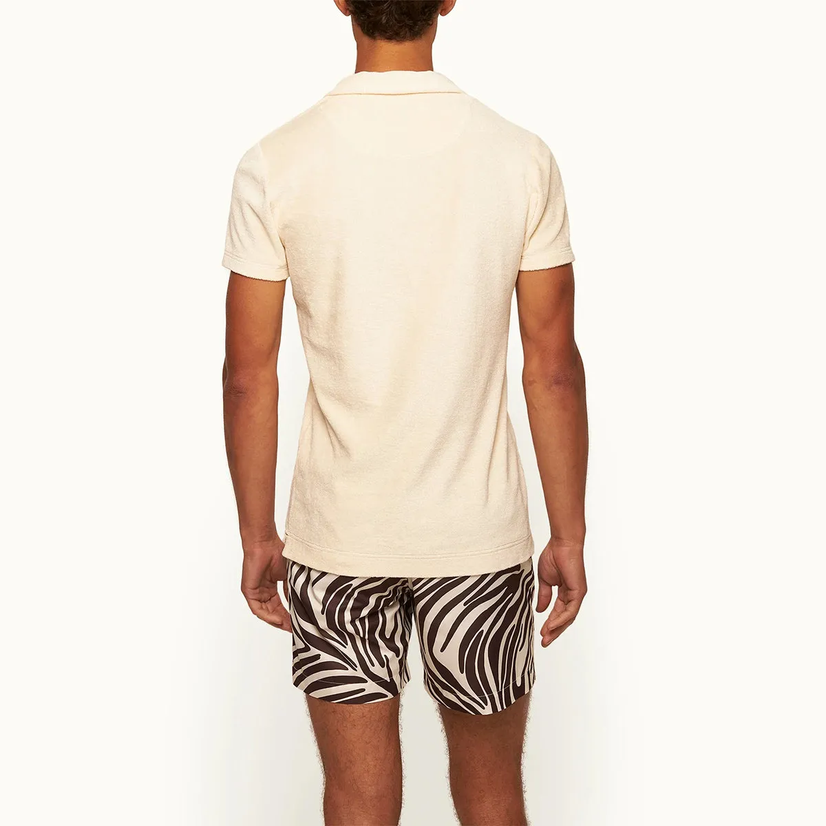 Orlebar Brown - Terry 007 Towelling Polo in Latte