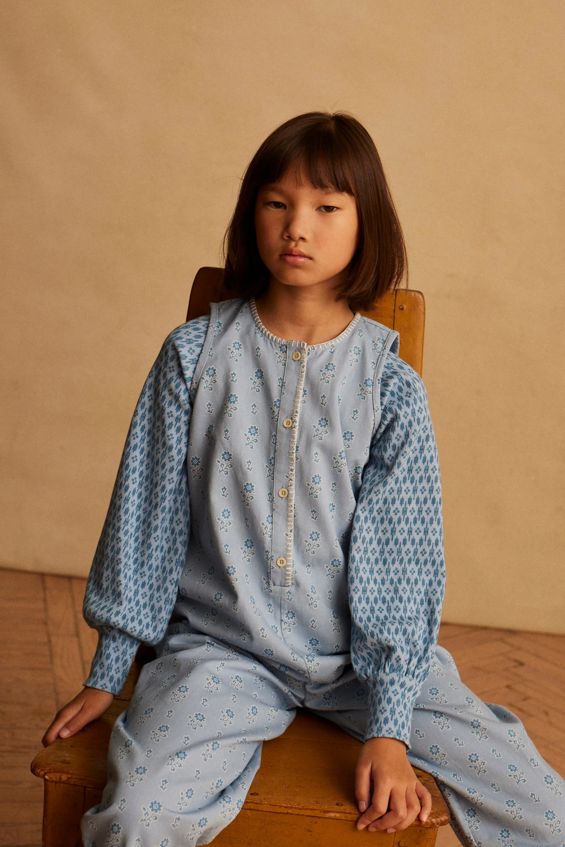 (OUTLET) Roberta Jersey LS Top - Blanket Blue Mist (EXCLUSIVE)
