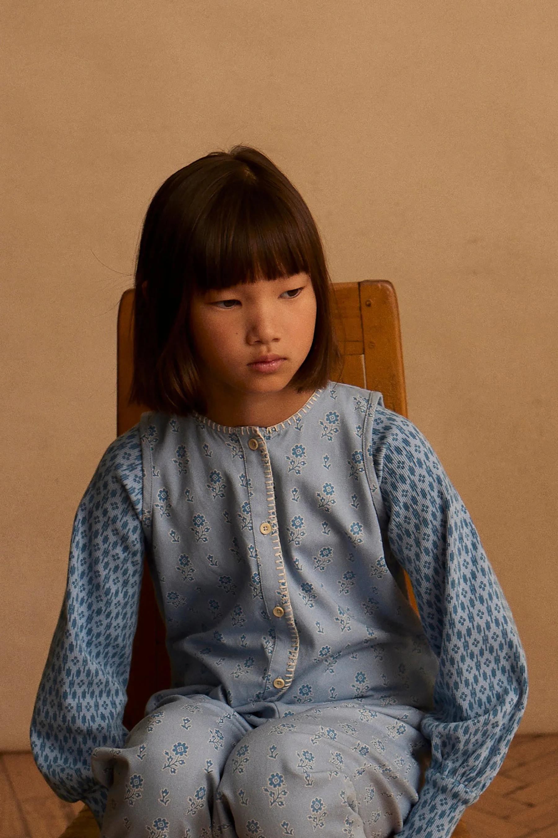 (OUTLET) Roberta Jersey LS Top - Blanket Blue Mist (EXCLUSIVE)