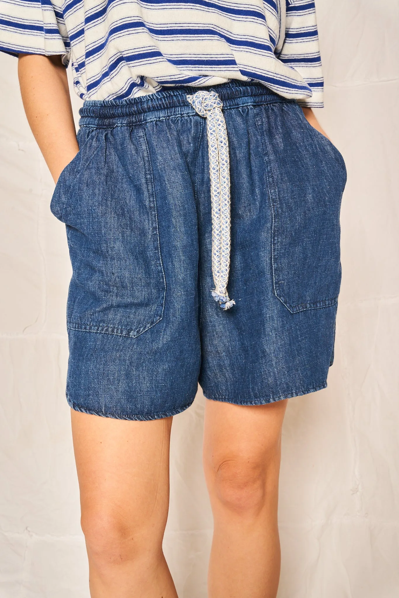 P62 Weekend Shorts Denim Hemp STW