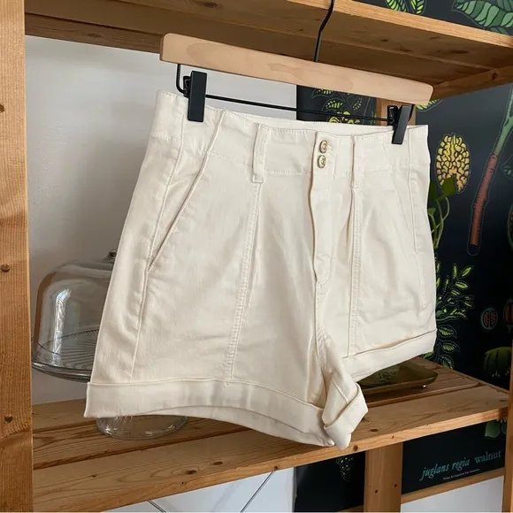 PAIGE Quartz Sand Cream Brooklyn Shorts