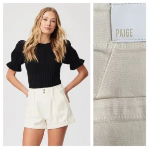 PAIGE Quartz Sand Cream Brooklyn Shorts